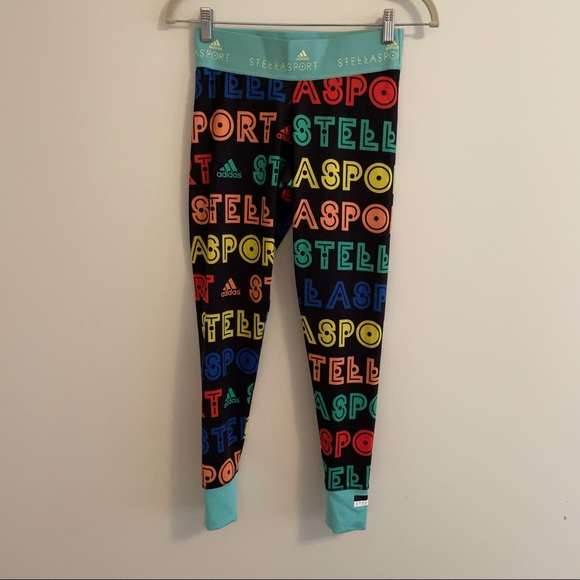 Adidas x Stella Mc Cartney size S workout set with sports bra and leggings. EUC! - Picture 2 of 12